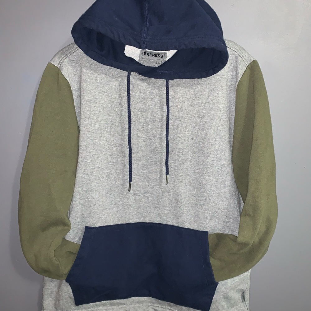 Express color block hoodie size medium